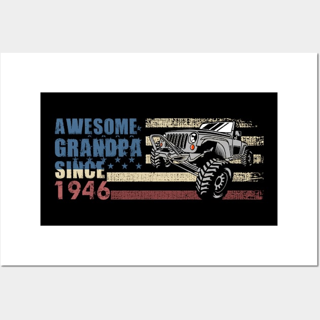 Vintage Mom 1946 Jeep Lover Gift For Mothers Day Wall Art by binhminh27